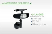 REFLECTOR SOLAR 4 WATTS 8-10 HORAS 4 LEDS